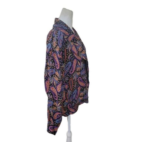 Howard Wolf Vintage Paisley Print Jacket, Women's Size XL Boho Retro Chic Art‎ - Picture 11 of 14